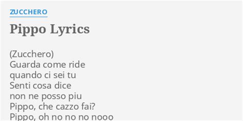 Zucchero – Pippo Lyrics 